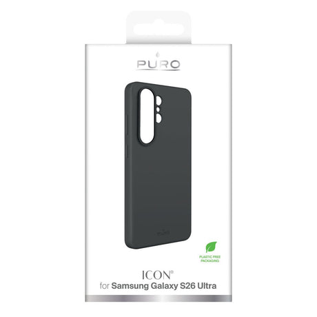 Samsung Galaxy S26 Ultra PURO ICON Silikon Skal – Svart