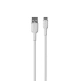 PURO Soft USB-A till USB-C Kabel 1.5m - Vit