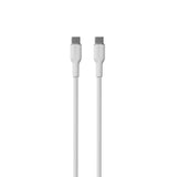 PURO Soft USB-C till USB-C Kabel 1.5m - Vit