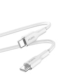 PURO Soft USB-C till USB-C Kabel 1.5m - Vit