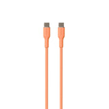 PURO Soft USB-C till USB-C Kabel 1.5m - Orange