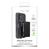 Puro Mag Wallet Fold Korthållare - MagSafe Kompatibel - Svart