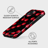 iPhone 15 Burga Tough Fashion Skal - Cherrybomb