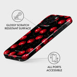 iPhone 15 Pro Burga Tough Fashion Skal - Cherrybomb