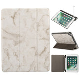 iPad Fodral - Sindal Marble Series Total Protection Fodral - Sandgrå Marmor