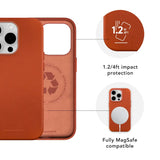 dbramante1928 iPhone 15 Pro Roskilde Skal - 100 % Äkta Läder - MagSafe-Kompatibel - Tan