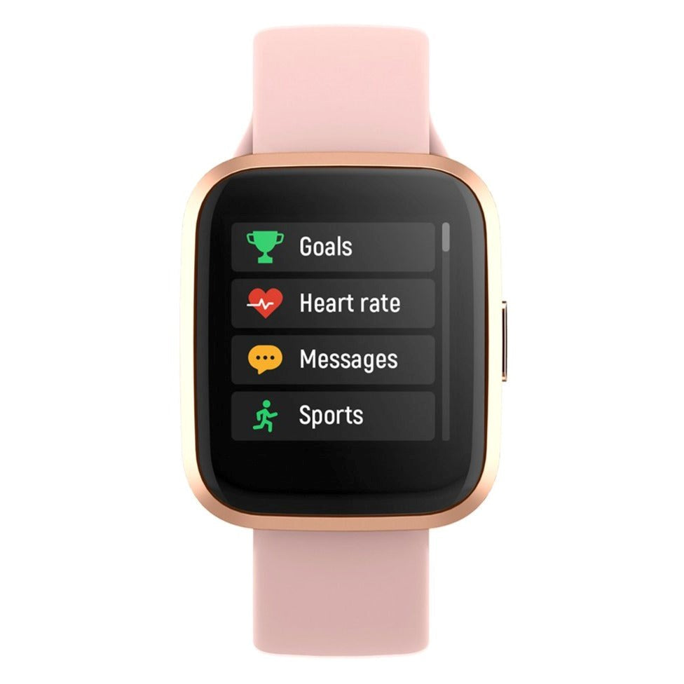 Forever ForeVigo 2 SW-310 med Pulsmätare och Stegräknare - Fitness Smartwatch - Rose Gold