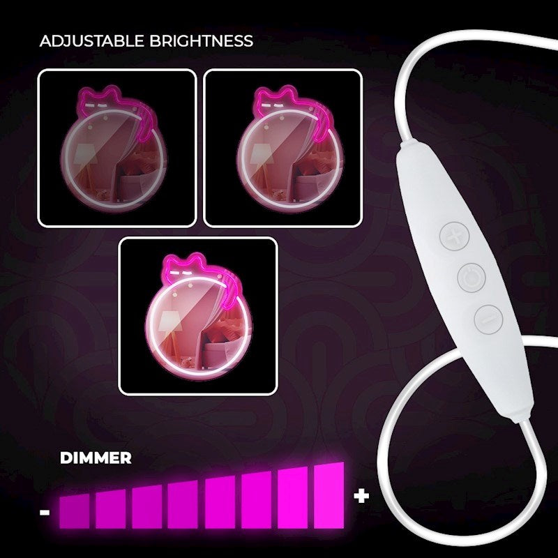 Forever Light LED Neon Ljus Spegel - Katt