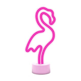 Forever Light Neon Dekoration med Fot LED - Rosa Ljus med Flamingo