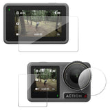 TELESIN DJI Osmo Action 3 / 4 Härdat Glas Skärmskydd - Genomskinlig