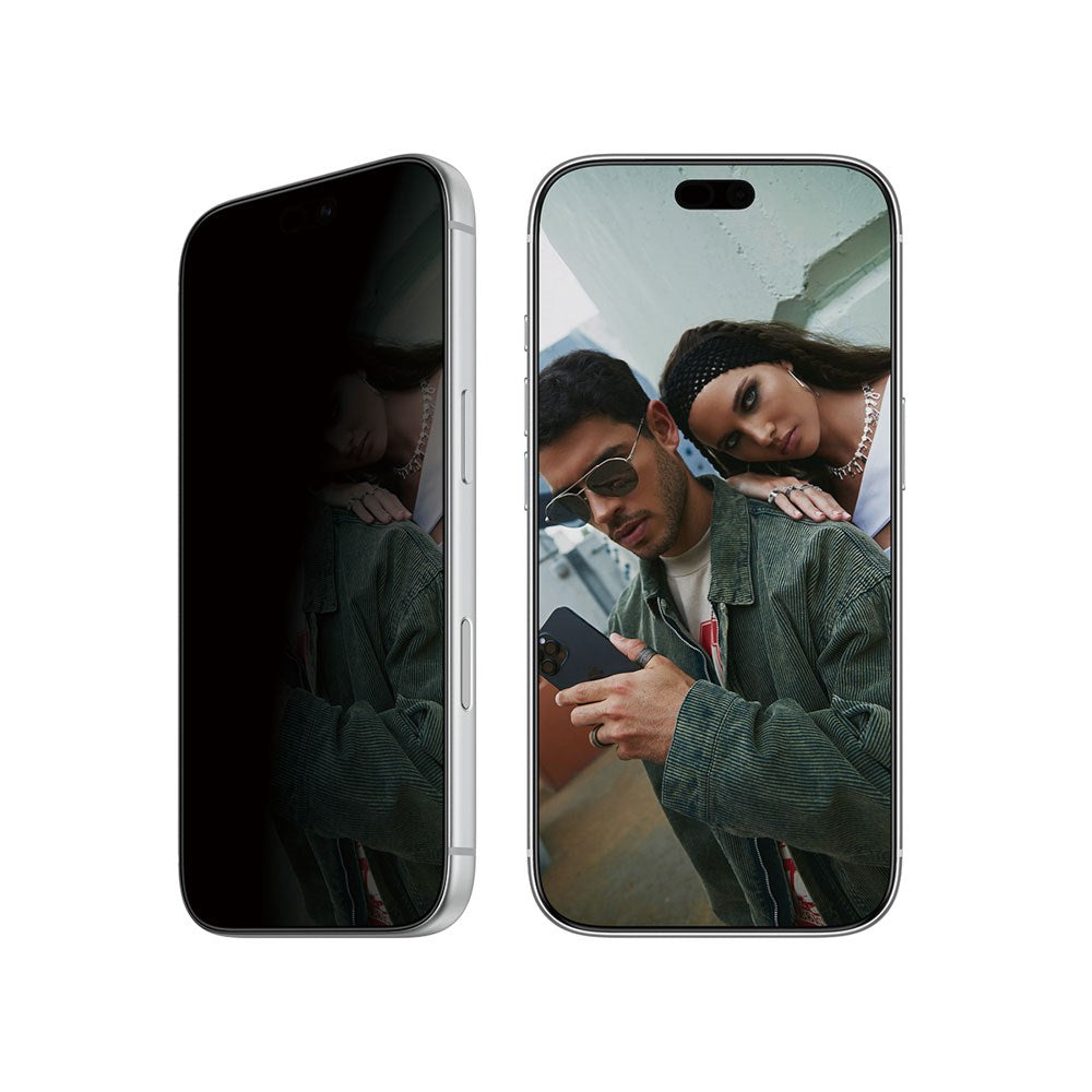 iPhone 18 Pro / 17 Pro SAFE by PanzerGlass Ultra-Wide Fit Skärmskyddsglas med EasyAligner - Privacy - Genomskinlig
