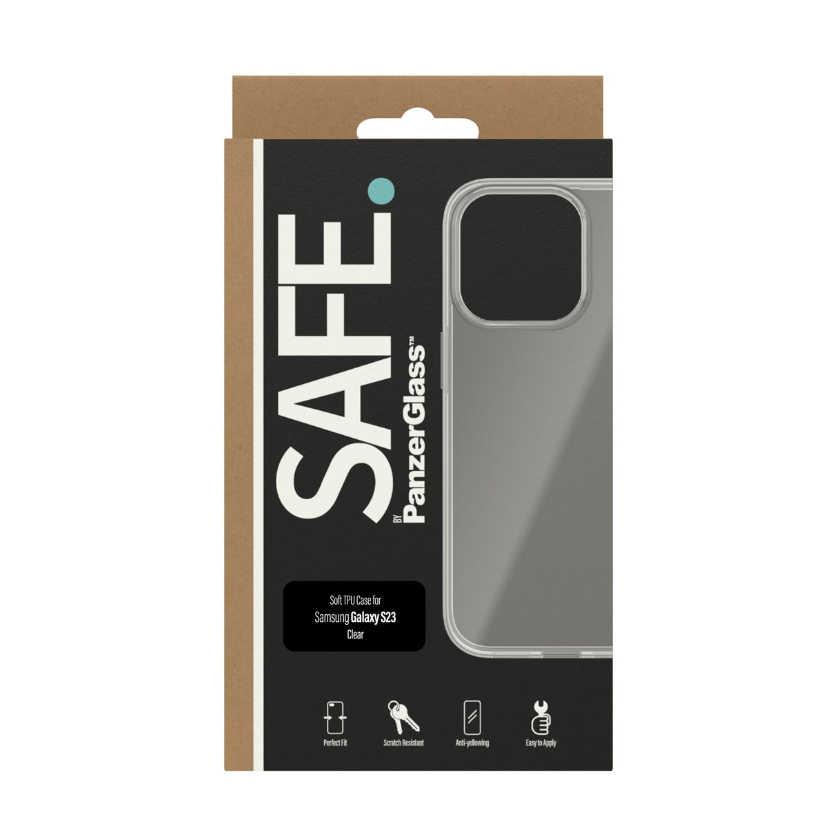 Samsung Galaxy S23 Safe By PanzerGlass® TPU Skal - Genomskinlig