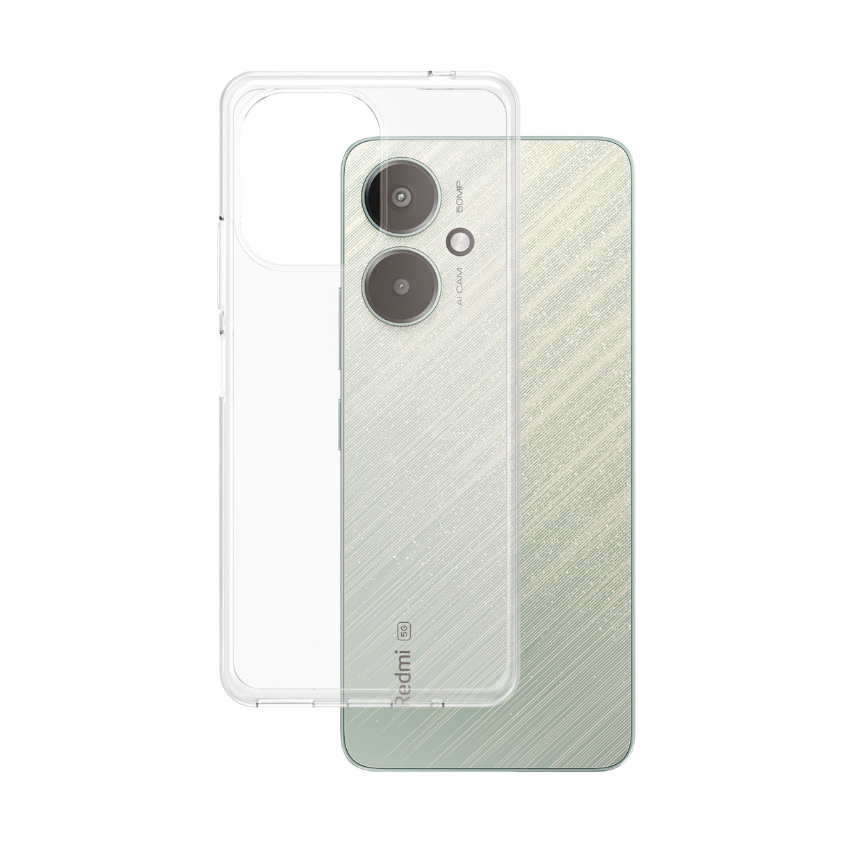Xiaomi Redmi 13C (4G / 5G) Safe By PanzerGlass® Fleksibelt Plast Skal - Genomskinlig