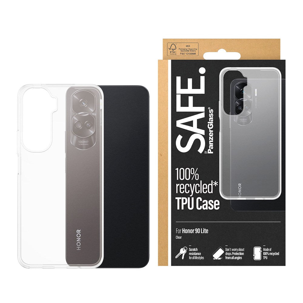 Honor 90 Lite Safe By PanzerGlass® Fleksibelt Plast Skal - Genomskinlig