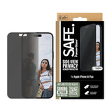 SAFE by PanzerGlass iPhone 15/16 Plus Ultra-Wide Fit Skärmskyddsglas - Privacy Funktion - Genomskinlig