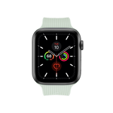 Apple Watch (42/44/SE/45/46/49mm) Native Union Curve Strap Rem Silikon - Grön