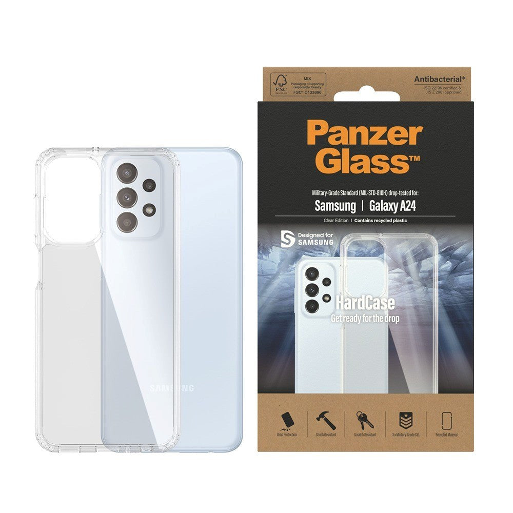 Samsung Galaxy A24 PanzerGlass HardCase Skal Antibakteriellt - Transparent