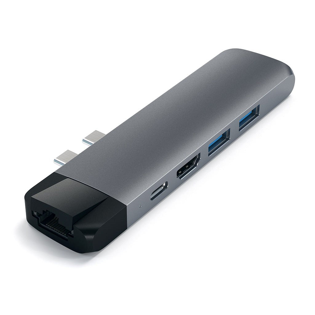 Satechi USB-C Pro Hub m. Ethernet & 4K HDMI (ST -TCPHEM) - Space Grey