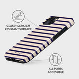 iPhone 14 Burga Tough Fashion Skal - MagSafe Kompatibel - Old Money