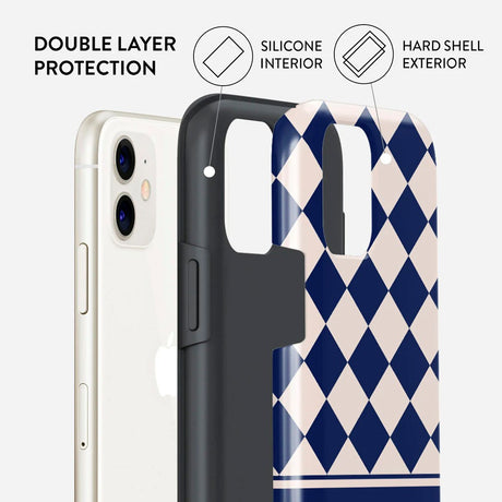 iPhone 11 Burga Tough Fashion Skal - Check & Mate