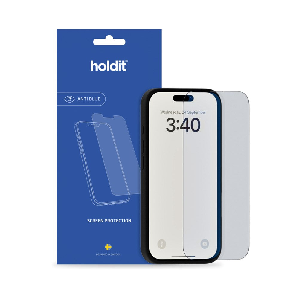 iPhone 16 / 15 / 15 Pro Holdit Skärmskydd Härdat Glas - Case Friendly - Transparent