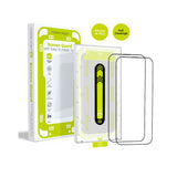 Mobile Origin Screen Protector - Tempered Glass med Svart Kant - 2 Pack - iPhone 16