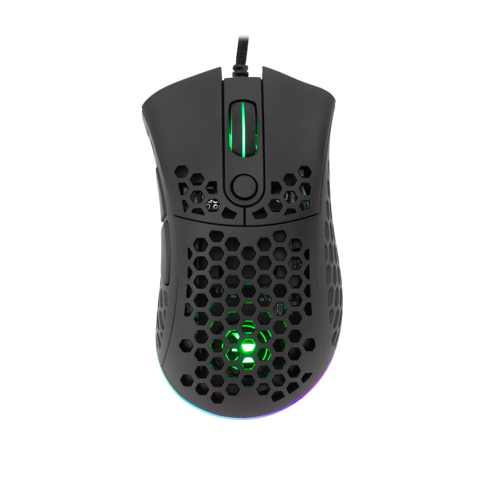 White Shark SHURIKEN Gaming Mus - 6D / 19000 DPI - Svart