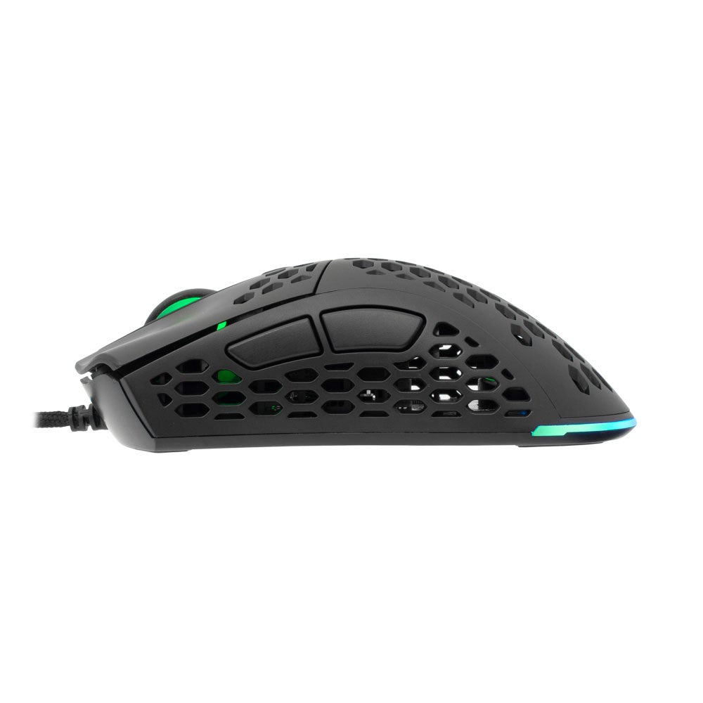 White Shark SHURIKEN Gaming Mus - 6D / 19000 DPI - Svart