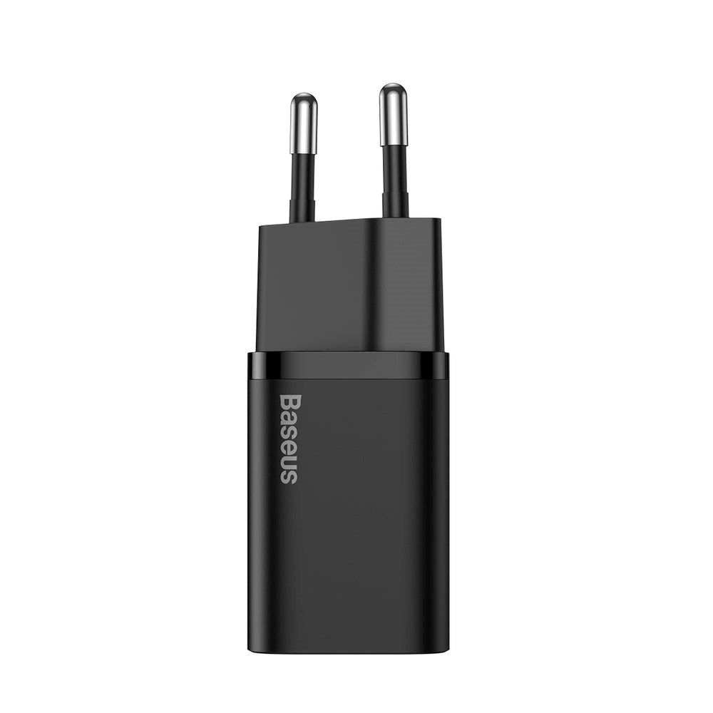 Baseus Super Si 25W Väggladdare USB-C Quick Charge - Svart