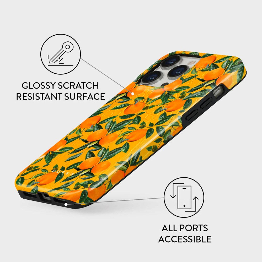 iPhone 11 Burga Tough Fashion Skal - Orange Lemonade