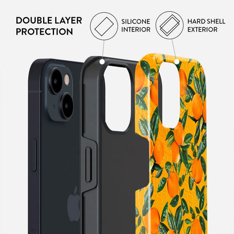 iPhone 13 Burga Tough Fashion Skal - Orange Lemonade