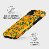 iPhone 14 Burga Tough Fashion Skal - Orange Lemonade