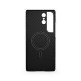 Samsung Galaxy S26 Ultra Spello Mag+ Carbon Skal - MagSafe Kompatibel - Svart