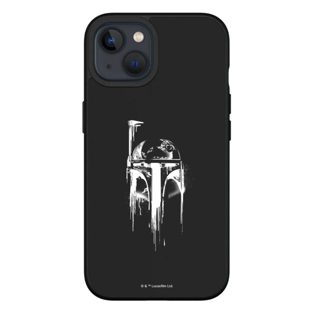 iPhone 13 RhinoShield SolidSuit Tåligt Skal med Star Wars - Boba Fett - Spray Black