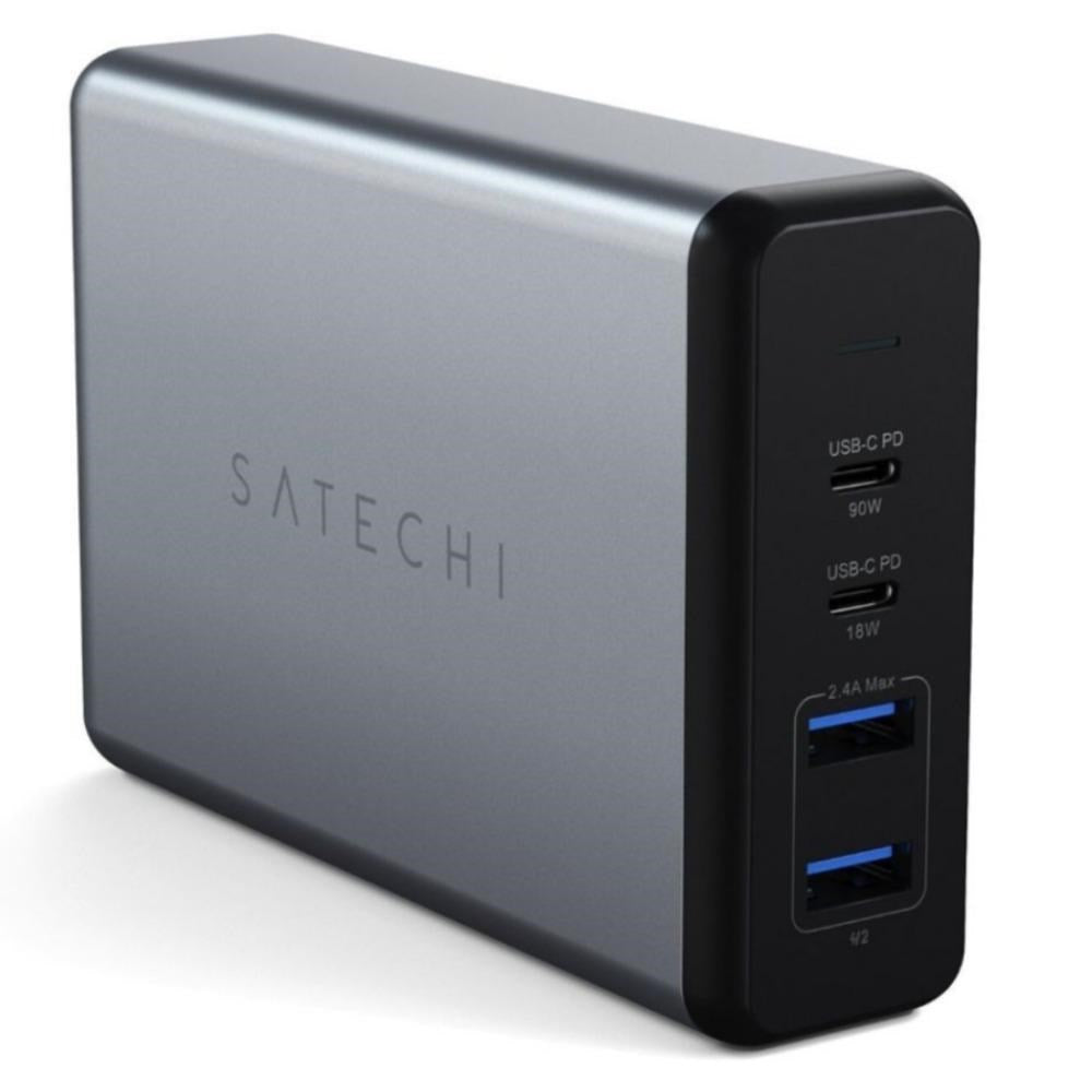 Satechi USB-C 108W Dual PD Reseladdare - Space Grey