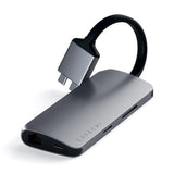 Satechi Dual USB-C Multiadapter 4K HDMI - Space Grey