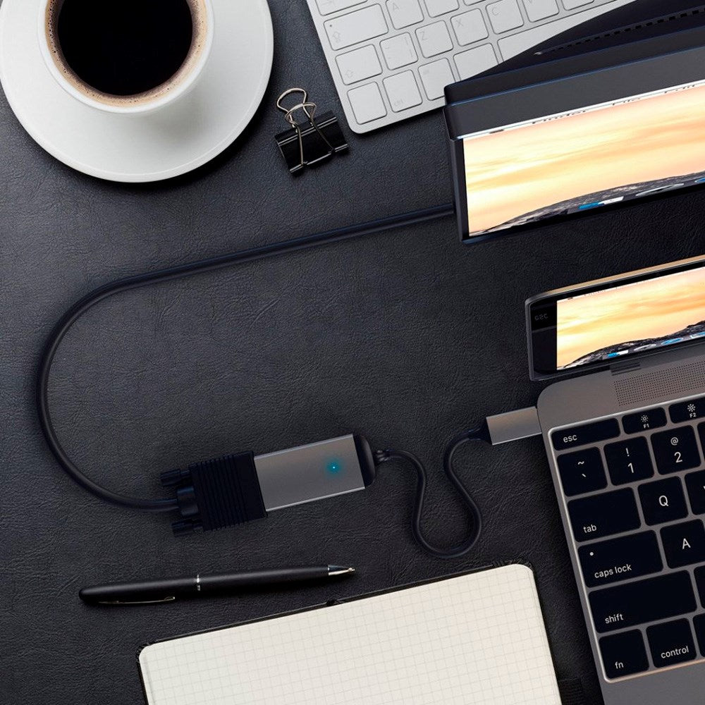 Satechi USB-C till VGA adapter - Space Grey