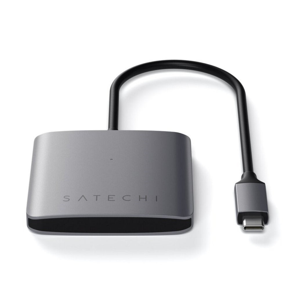 Satechi 4-i-1 USB-C-nav-Space Grey