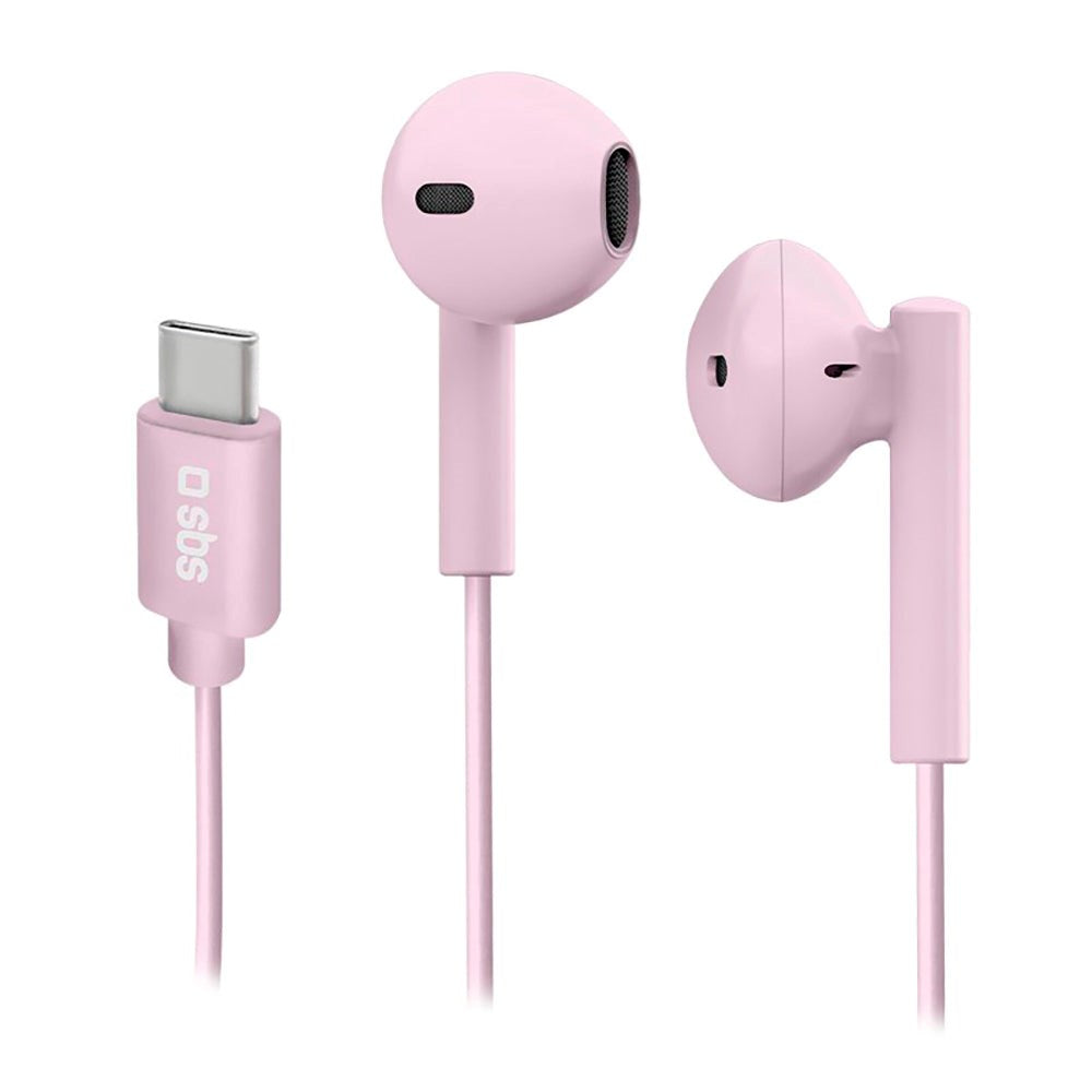 SBS Studio Mix 65 Hörlurar In-Ear med USB-C & Mikrofon - Pink