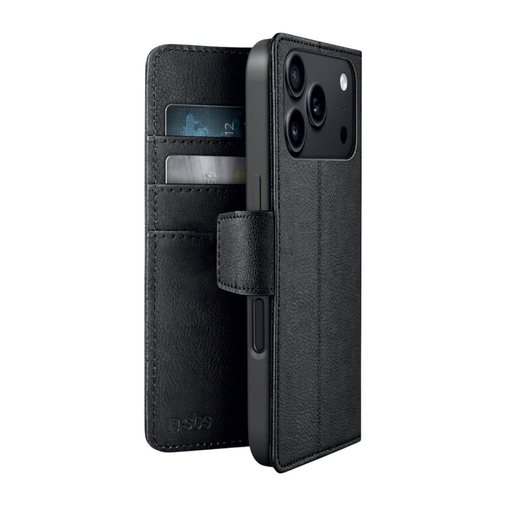 iPhone 18 Pro SBS Wallet Classic Mag Fodral - MagSafe Kompatibel - Svart