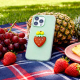 iPhone 15 Pro TFO 3D Frukt Skal – Jordgubb