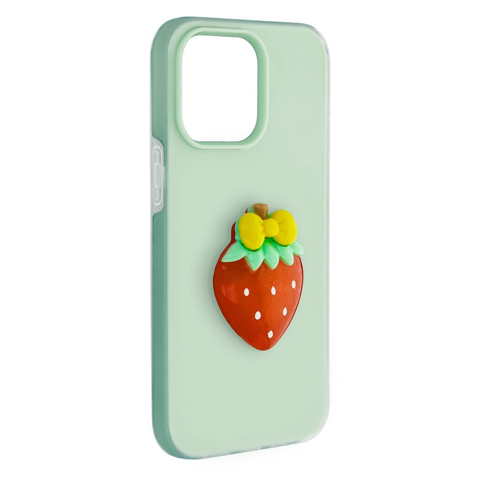 iPhone 17 Pro Max TFO 3D Frukt Skal – Jordgubb