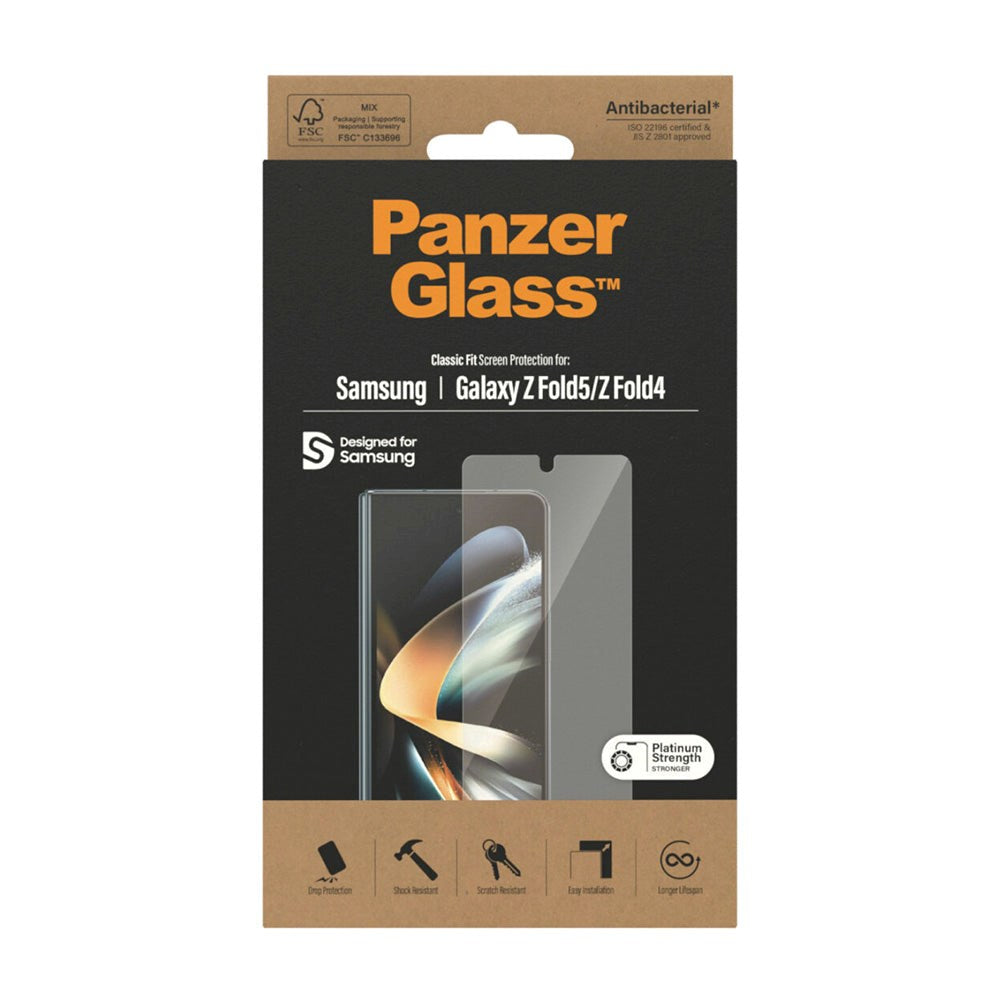 Samsung Galaxy Z Fold5 / Galaxy Z Fold4 PanzerGlass Classic Fit Skärmskydd - Platinum Strength - Genomskinlig