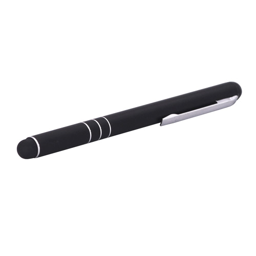 Universal Touch Pen - Svart med Silverkanter