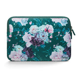 Trunk Neoprene Sleeve för MacBook 13" (30.5 x 21.5 x 1.5 cm) - Sweet Power Green Flower