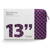 Trunk Neoprene Sleeve för MacBook 13" (30.5 x 21.5 x 1.5 cm) - Medium Purple Tartan