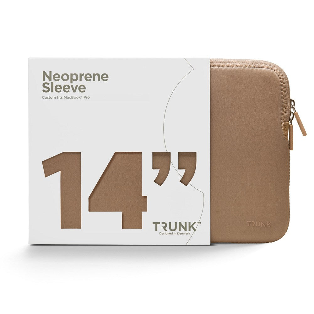 Trunk Neoprene Sleeve för MacBook 14" (31.5 x 22 x 1.5 cm) - Warm Taupe