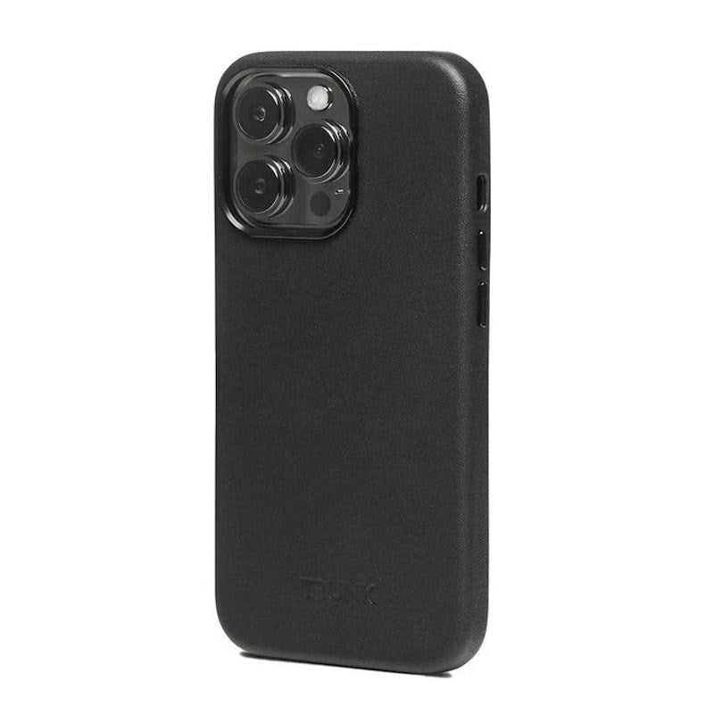 iPhone 13 Pro Trunk Äkta Läder Skal - Svart