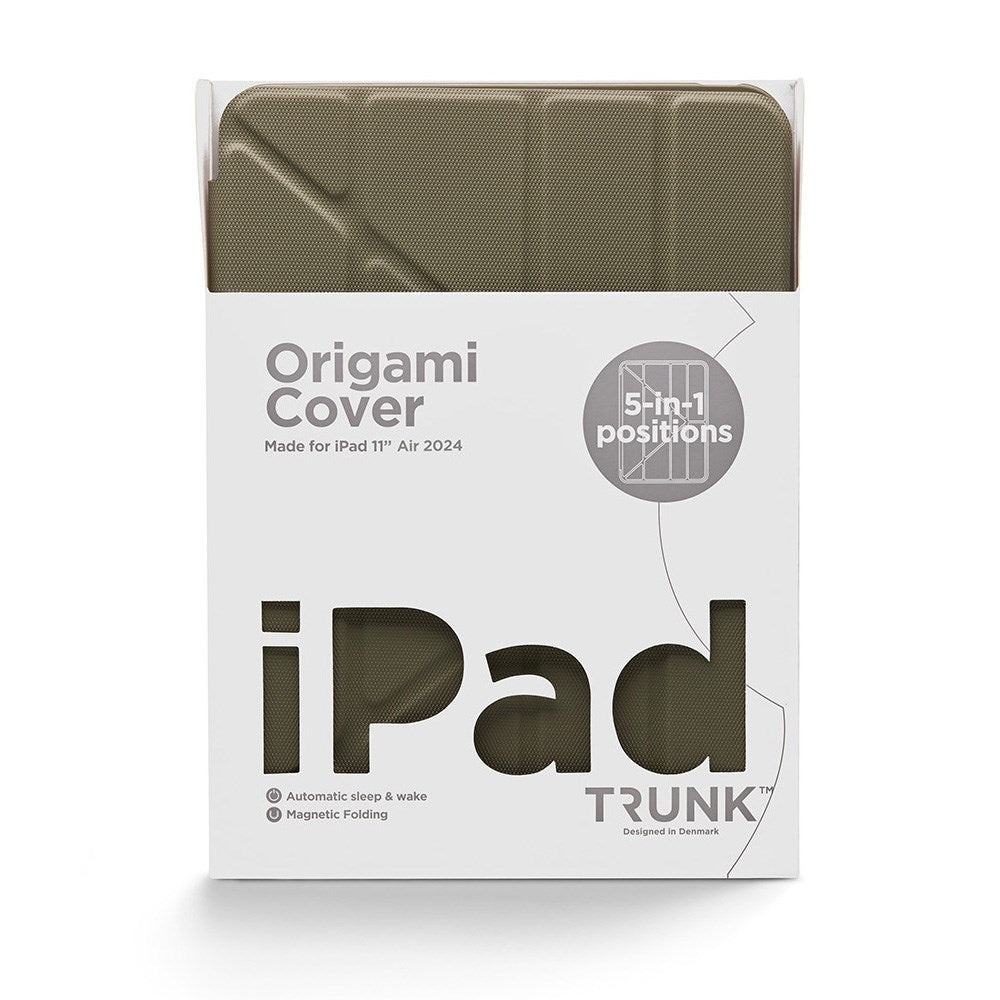Trunk iPad Air 11" (2025 / 2024) Origami Fodral - Dark Olive