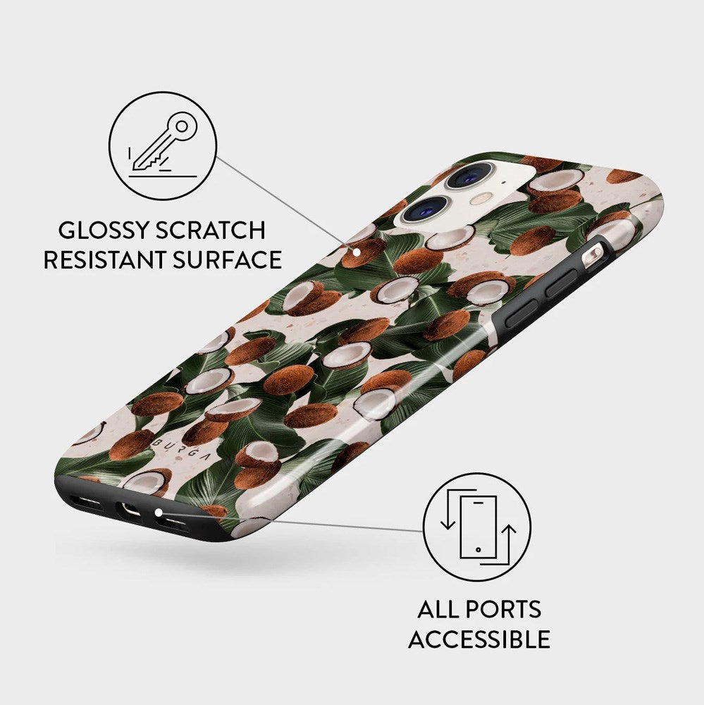 iPhone 11 Burga Tough Fashion Skal - Coconut Crush